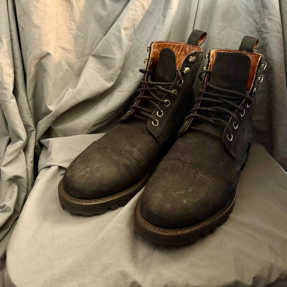 Portland Leather Boots by Patina in Chocolate Brown, 10 D